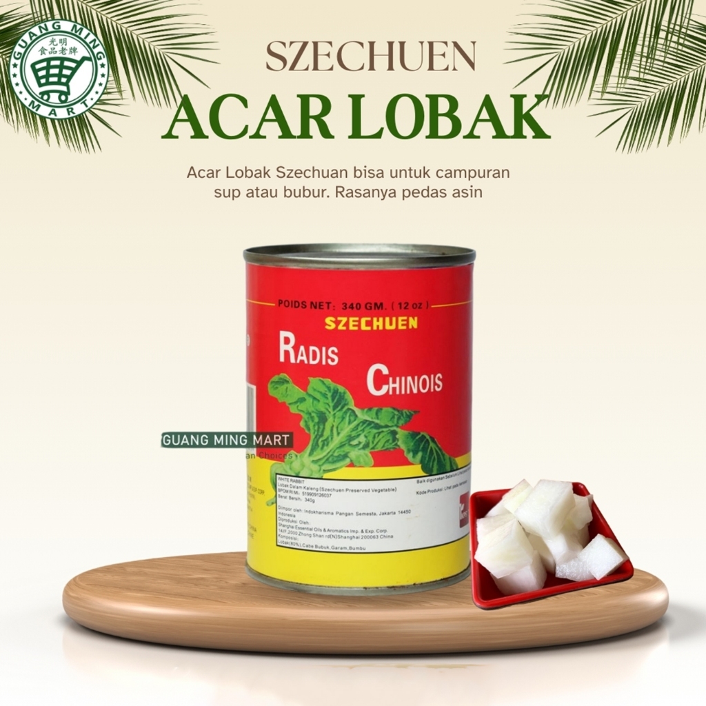 

Szechuan Preserved Vegetable Radis Chinois 340g / Acar Lobak / Lobak dalam kaleng