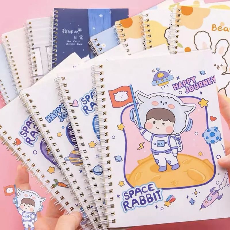 

1 Pcs Buku Tulis A5 Notebook Mini Alat Tulis Karakter Random