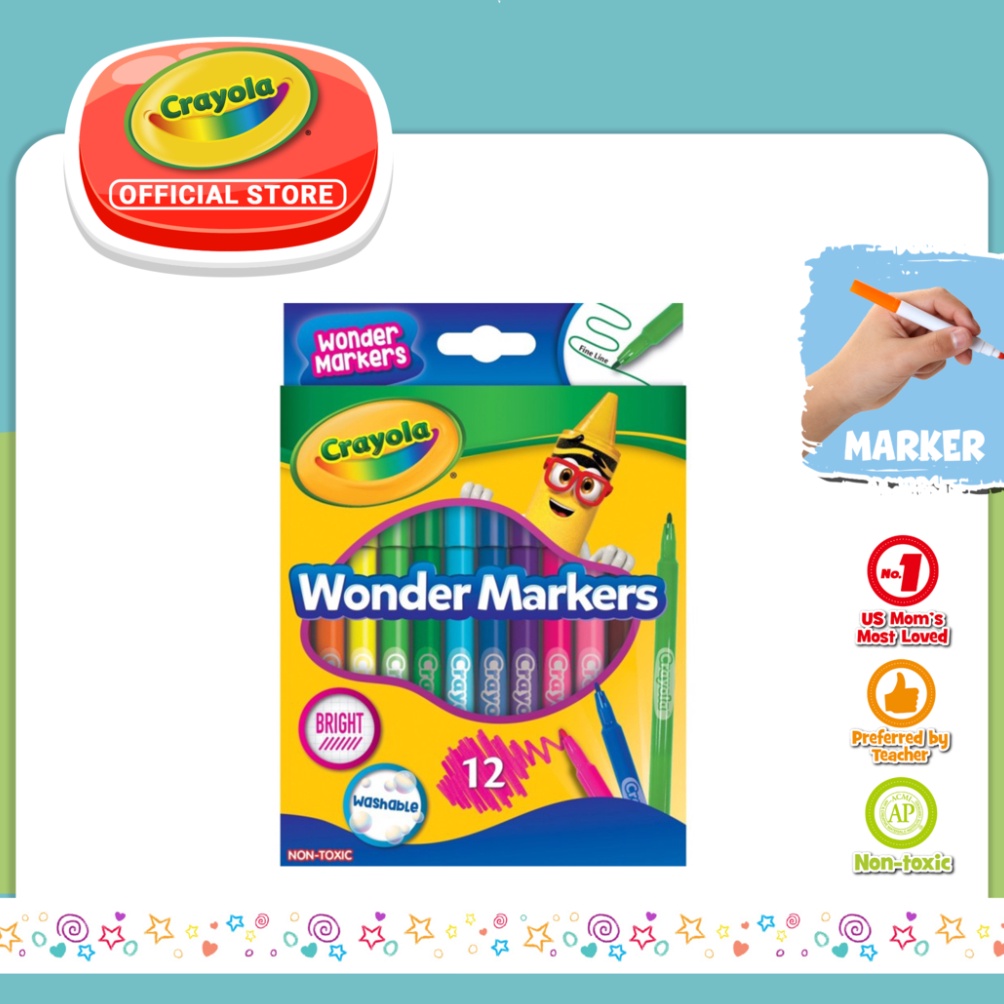 

KODE J6B Crayola 12ct Colors Wonder Markers