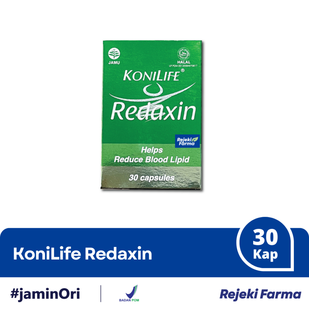 Konilife Redaxin 30 Kapsul - Koni Life Menurunkan Kolesterol Halal