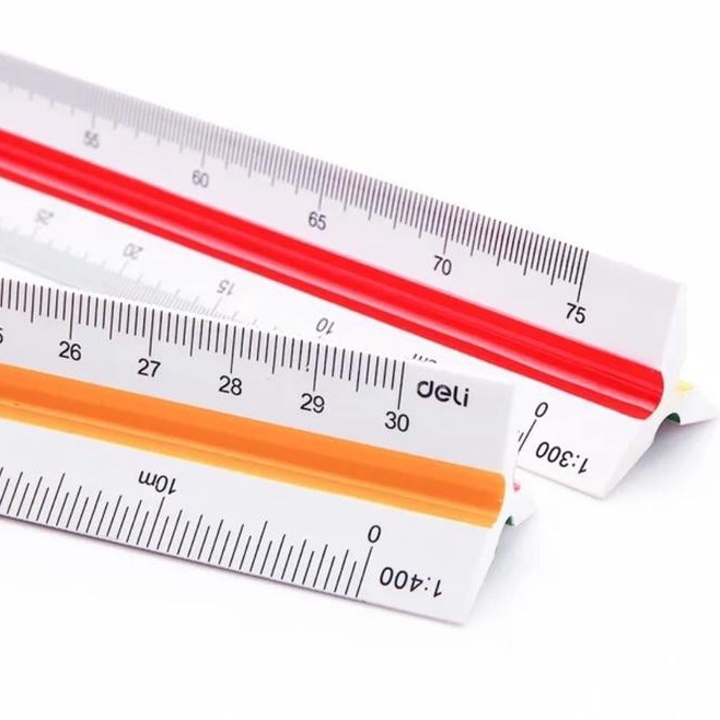 

KODE X73V PENGGARIS MISTAR SEGITIGA SKALA METRIK 3 CM DELI 893 ARSITEK INSINYUR TRIANGLE SCALE PLASTIK