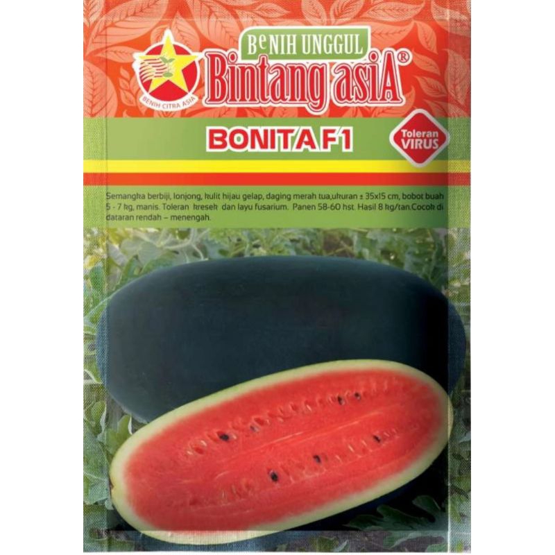 Benih semangka BONITA F1 20 Gram Bintang Asia