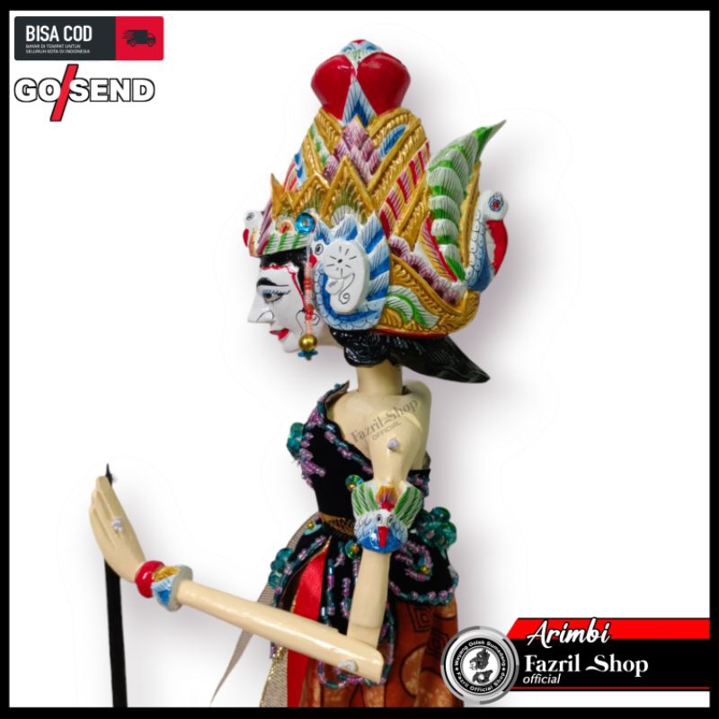 Wayang Golek Arimbi istri Bima pandawa 5/ 38cm Kualitas Premium