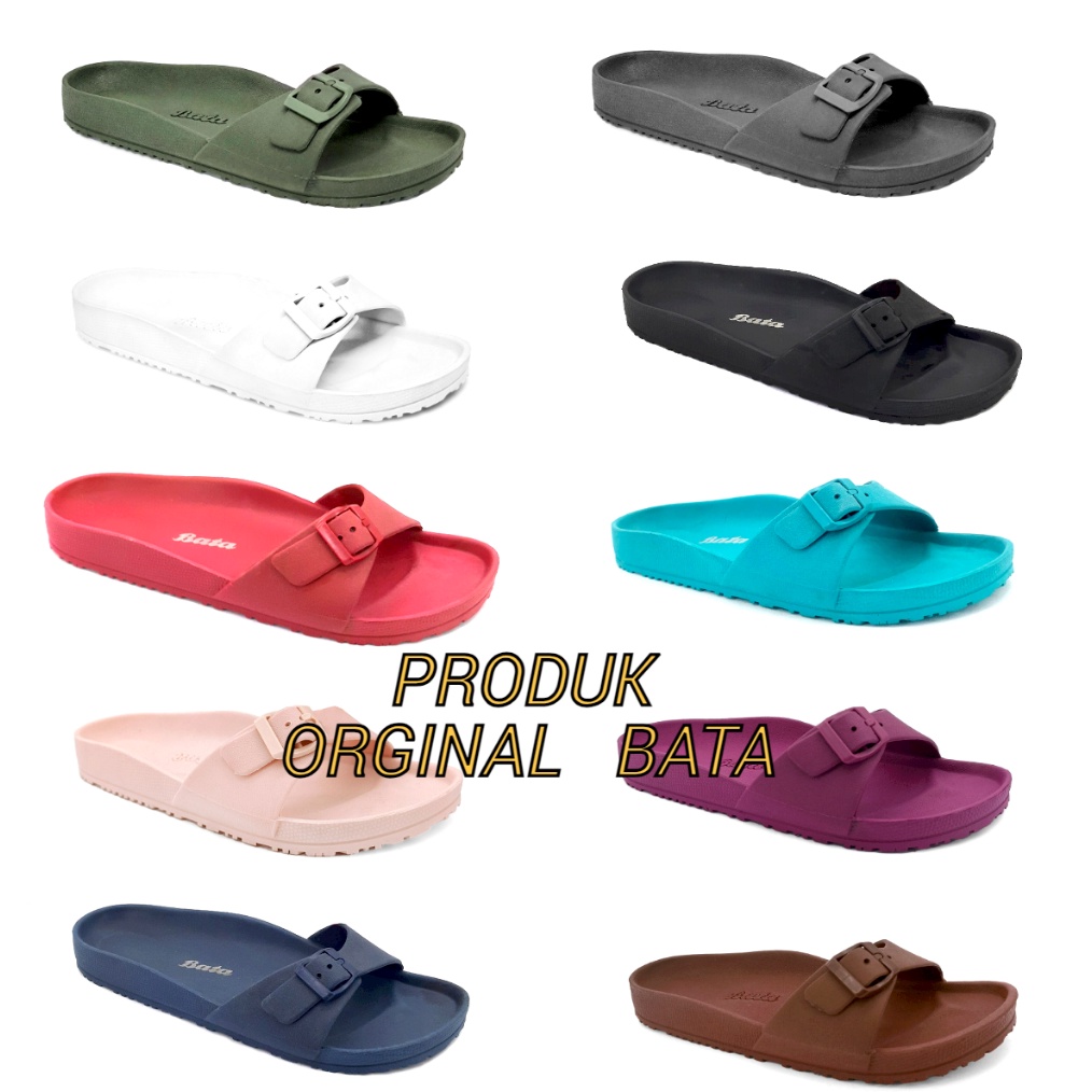 KODE O16H Bata sandal karet wanita produk asli original bata