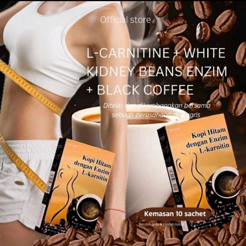 

KOPI HITAM L - KARNITIN KOPI BUBUK BEBAS GULA DENGAN ENZIM KOPI DIET PELANGSING KOPI RENDAH LEMAK( ISI 10 SACHET)