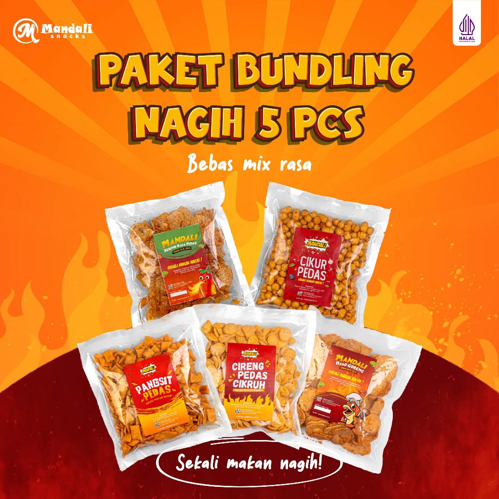 

PAKET JAJANAN 5 PCS CIKUR CIRENG PANGSIT KRIPCA BASRENG MIX RASA