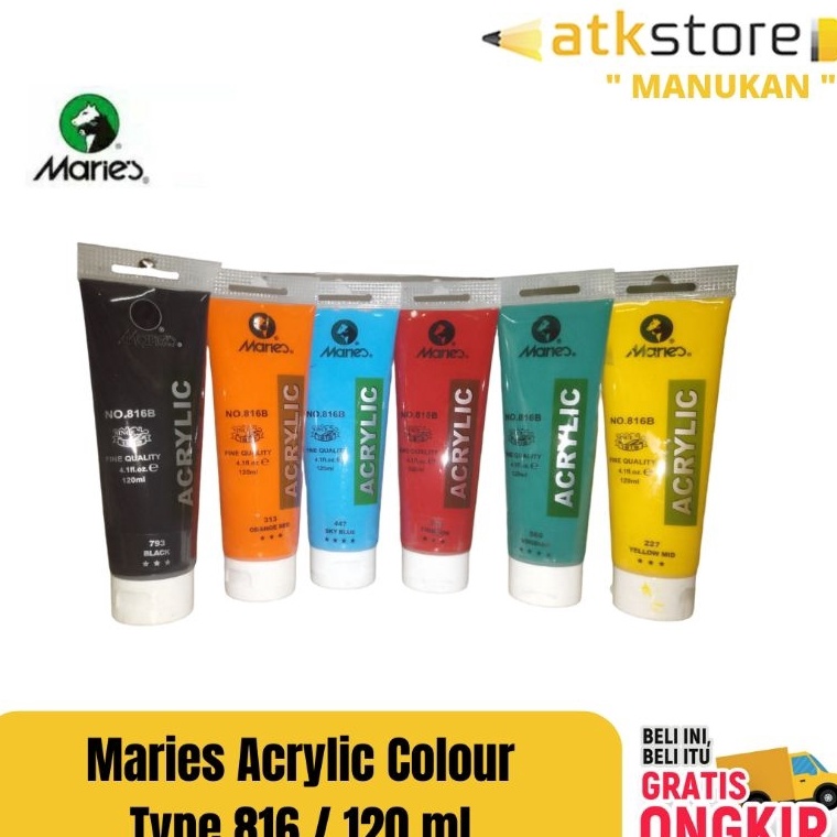 

KODE E12N Maries Acrylic Colour Type 816 12 ml cat akrilik 12 ml maries