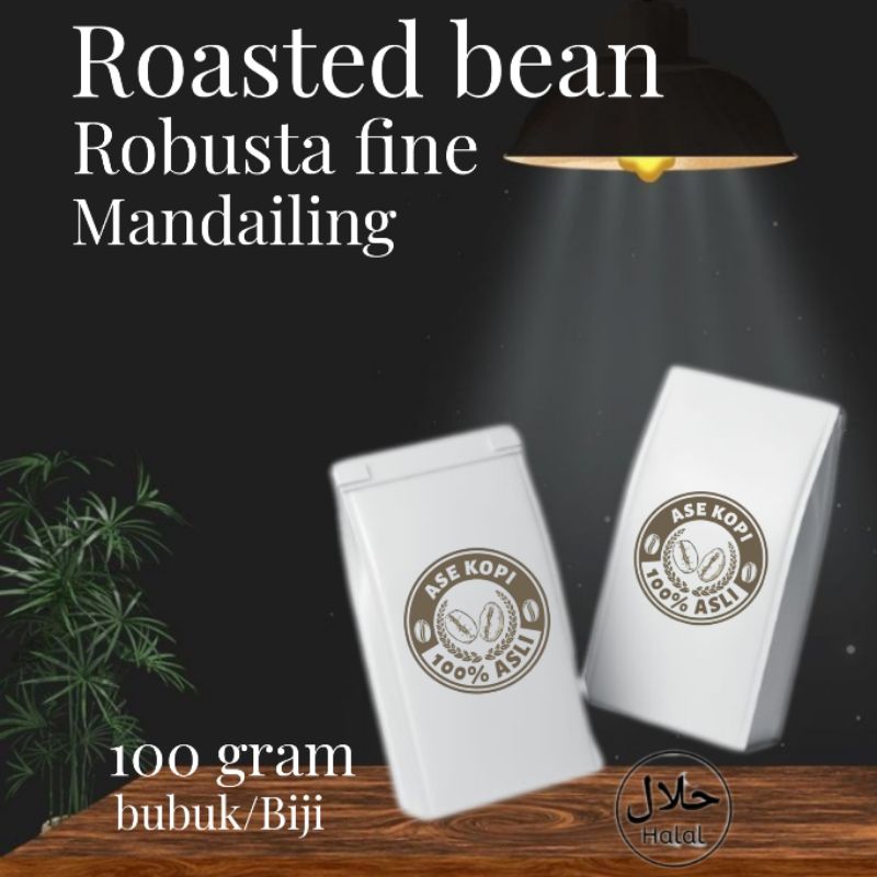 

biji kopi - bubuk kopi - Espresso - biji kopi sangrai robusta fine mandailing 100 gram
