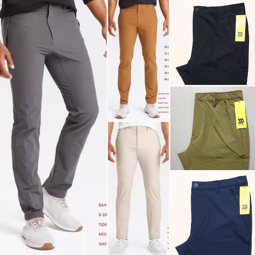 KODE G34A Celana Golf Travel Pants All in Motion Original Celana Outdoor