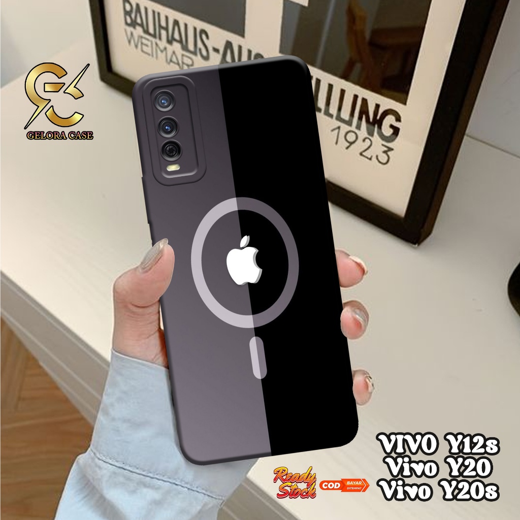 Case Vivo Y12S / Y20 / Y20S - geloracase - Casing Vivo Y12S Vivo Y20 Vivo Y20S - Motif case Logo - V