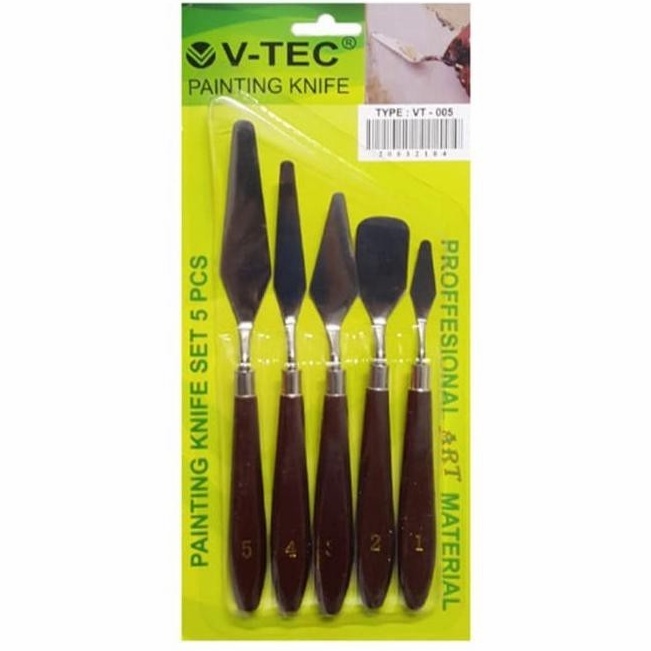 

KODE P73B VTEC PISAU PALET PAINTING KNIFE SET VT5