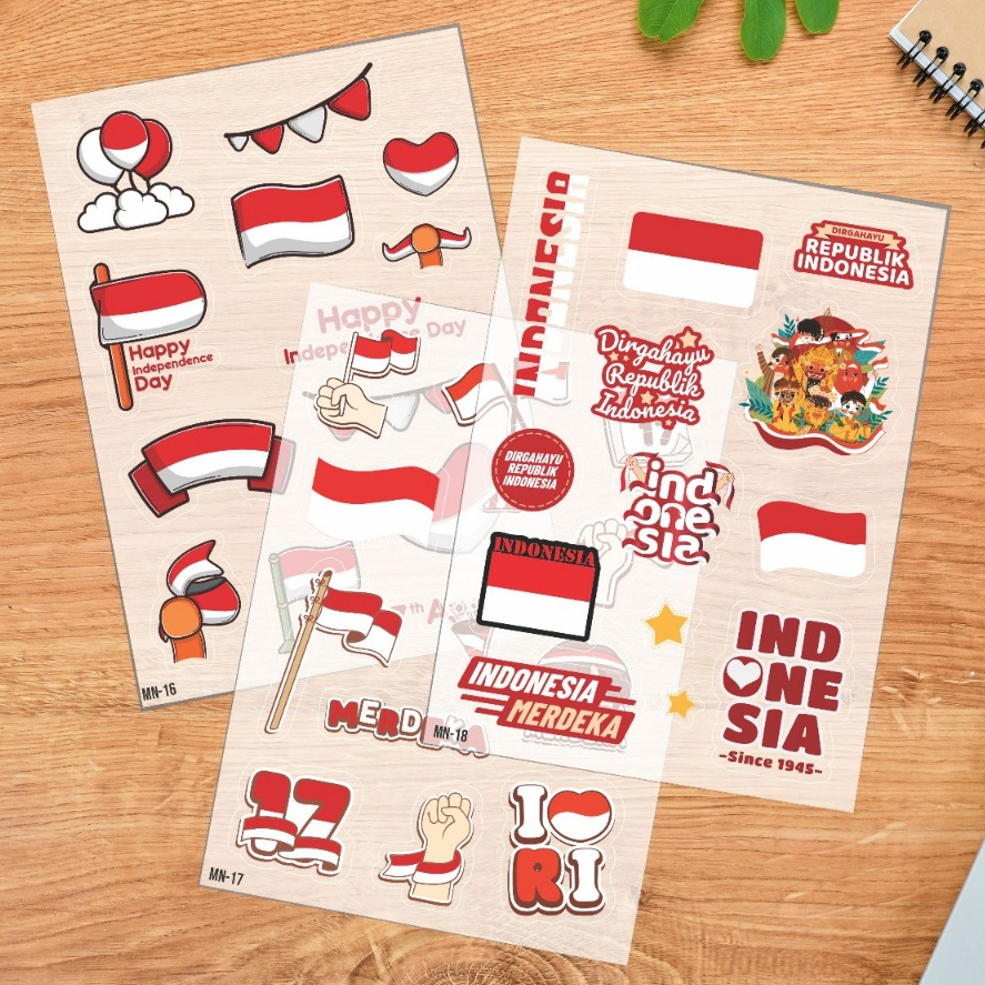 

Stiker Bendera Indonesia | Stiker Pack Bendera | Stiker Helm Label Sticker Botol Minum A6