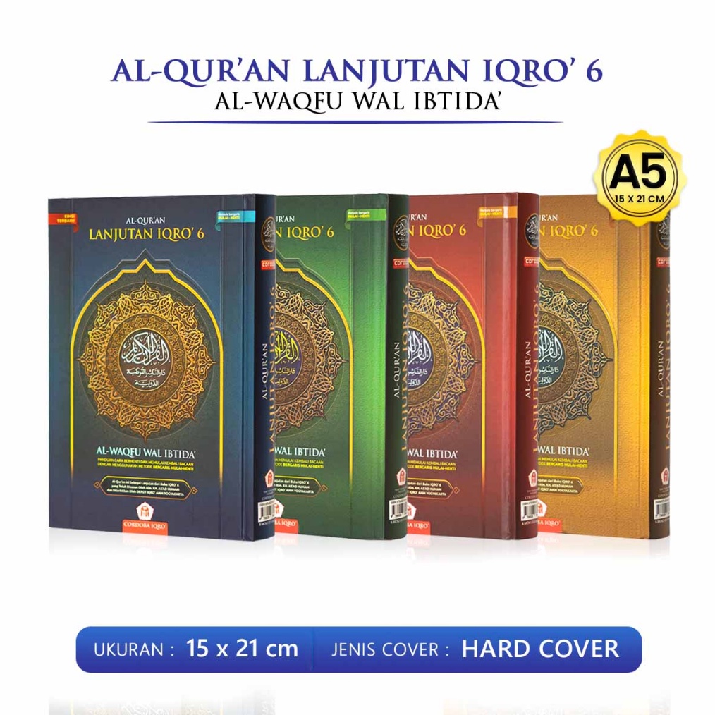 KODE E97I Alquran Kecil Lanjutan Iqro 6 Ukuran A5 HC Al quran Cordoba Original Quran Al Waqfu Wal Ib