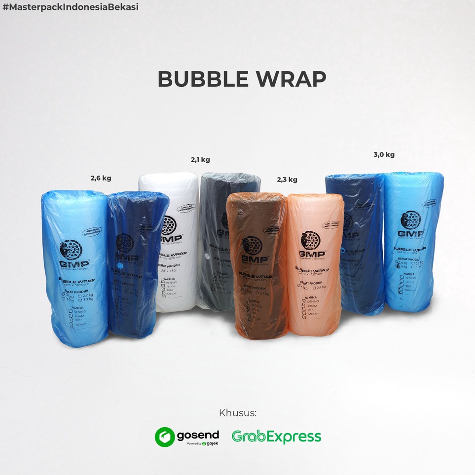 

Harga Oke Bubble Wrap GMP 125 cm x 5 meter Bening Hitam
