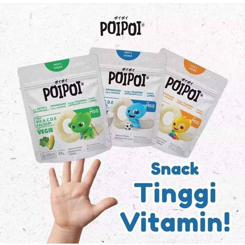 

Poipoi Snack Bervitamin 25gr - Snack No MSG