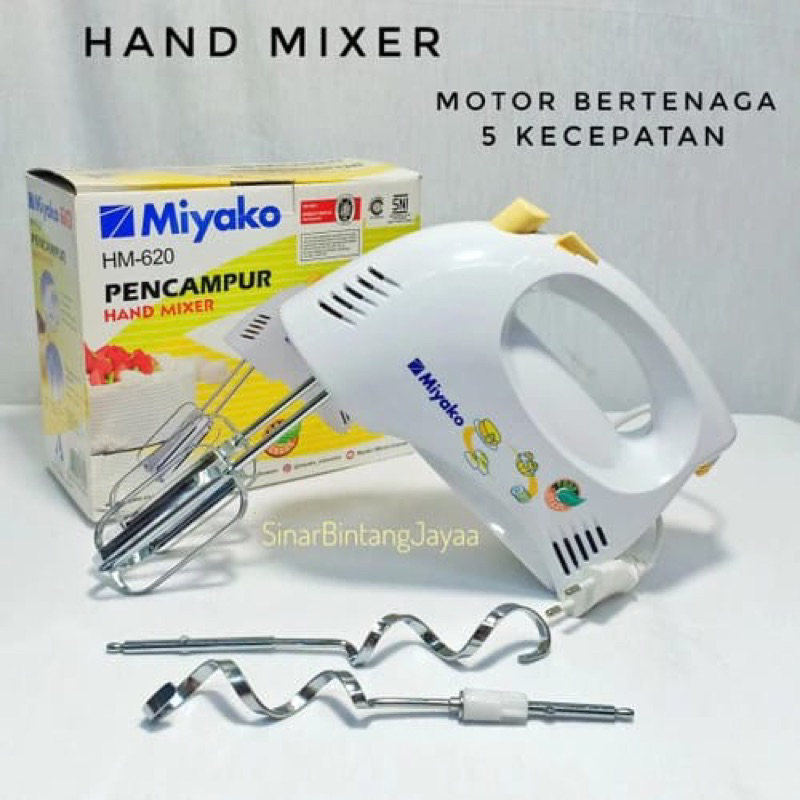 PROMOMIYAKO HAND MIXER MIYAKO HM 620 MIXER TANGAN/ HAND MIXER TANGAN MIYAKO