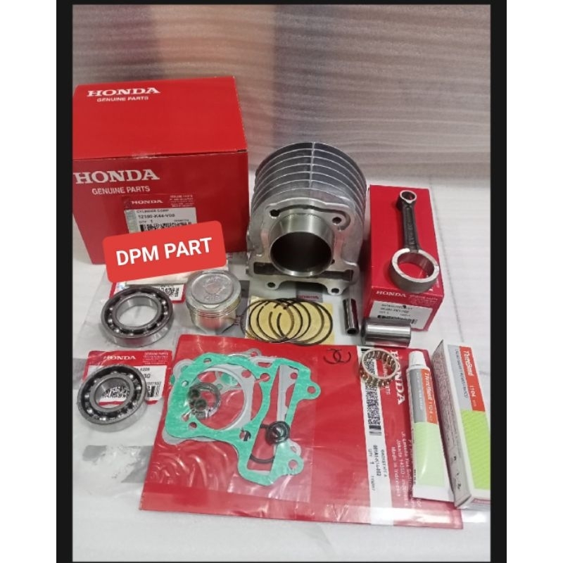 Blok seher Komplit+Stang seher+Bearing kruk as kiri kanan Honda Beat pop/Beat street/Beat fi esp/Sco