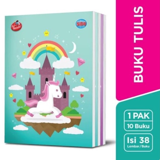 

New Stock BUKU TULIS SIDU 38 LBR BUKU SEKOLAH PACK 1PCS