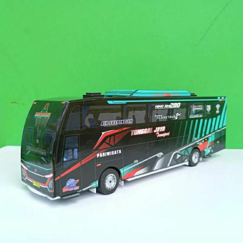 miniatur bus DARK VENDER Tunggal Jaya JET BUS 5 | Mainan bus basuri tanpa telolet