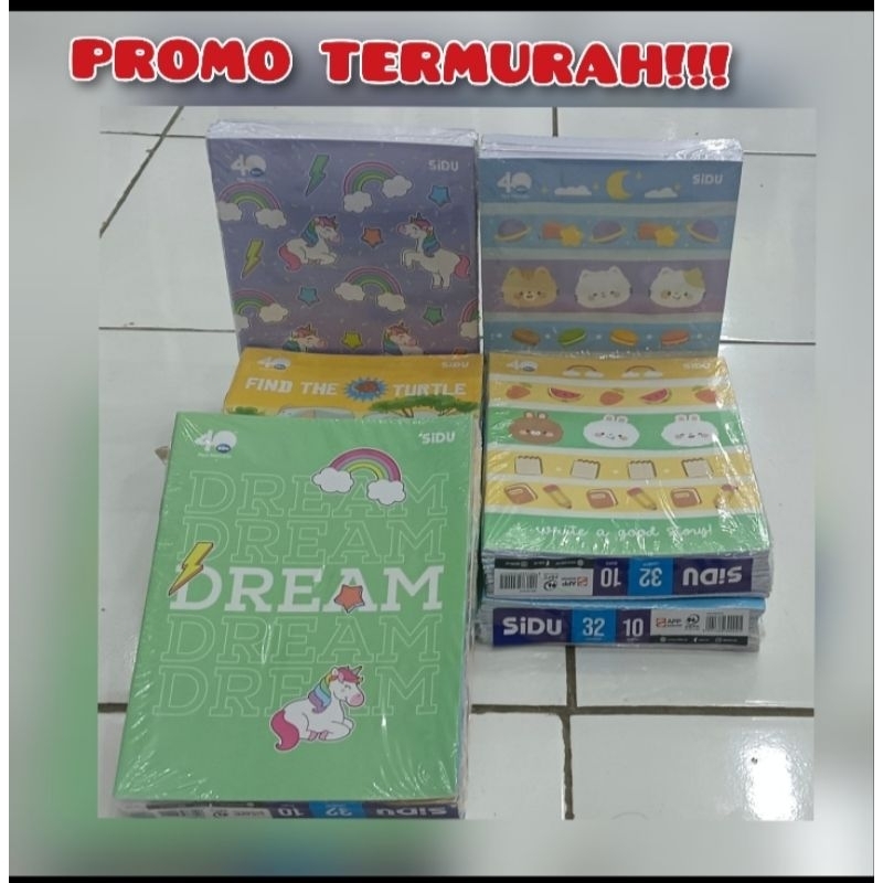 

PROMO MURAH!!! BUKU TULIS SIDU 32 LEMBAR