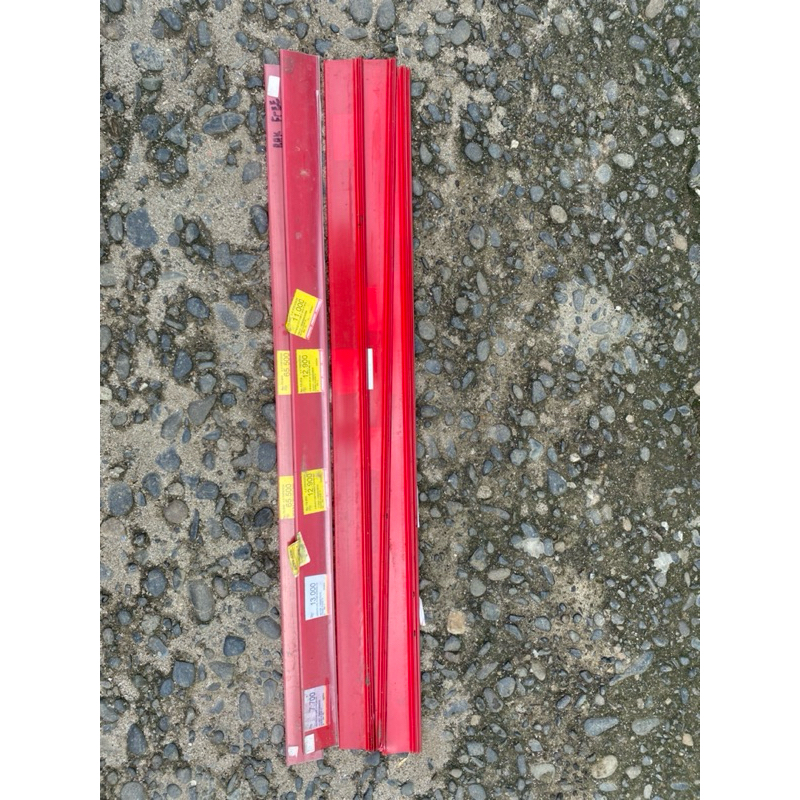 price tag rak, label harga rak minimarket, rail card