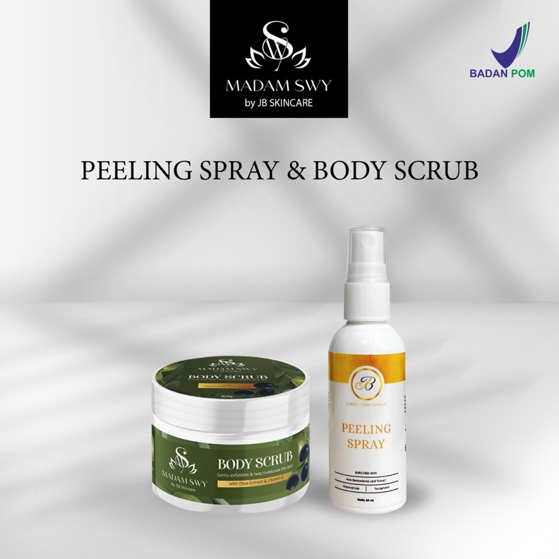 JB Skincare Peeling Spray  body scrub lulur zaitun KODE B4J7