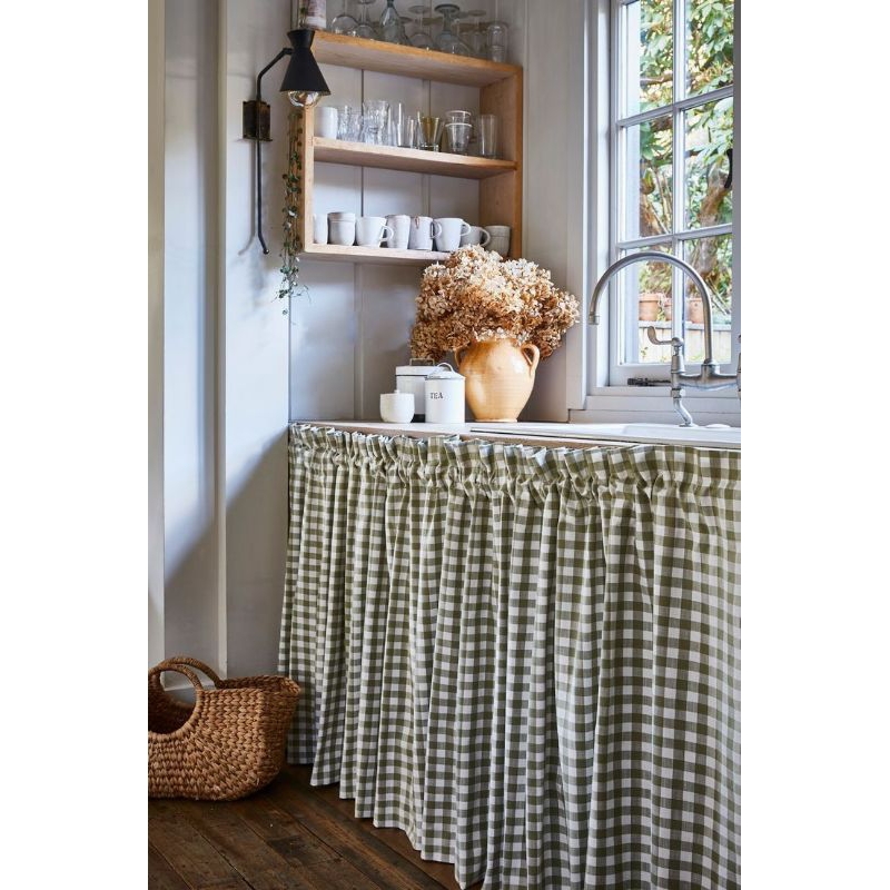 Gorden kolong dapur tirai penutup kolong dapur minimalis