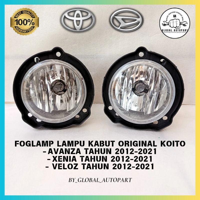 Foglamp lampu kabut Avanza, Xenia, Veloz 2012 2013 2014 2015 2016 2017 2018 2019 2020 2021 Original 