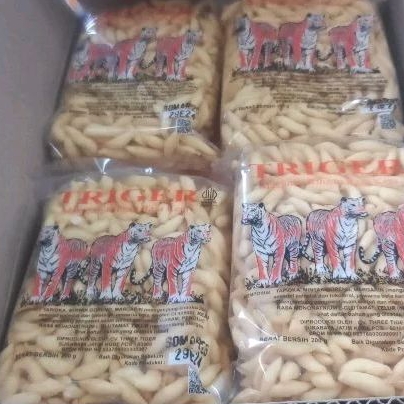 

Bidaran Keju Merk Triger Keju Telur Gabus Kemasan Pabrik 200g