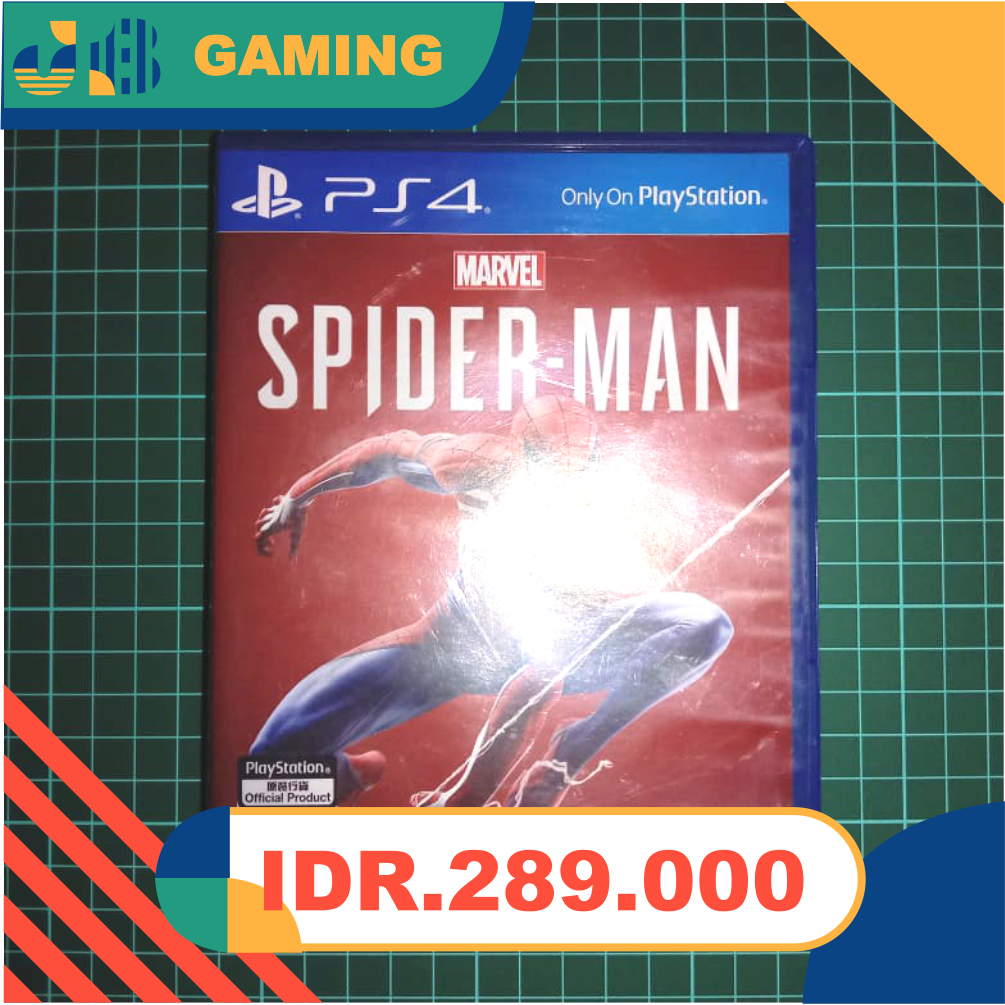 BD KASET MARVEL SPIDERMAN PS4 ORI SECOND