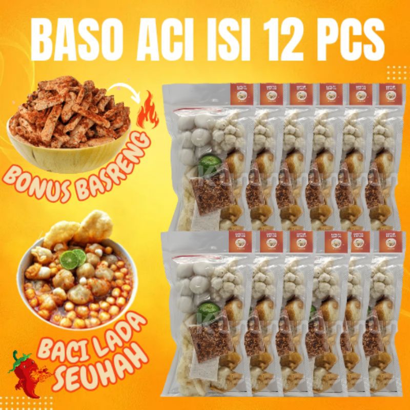 

Baso Aci paket 12 pcs murah / Bakso aci paket 12 pcs / boci murah