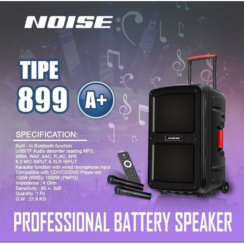 NOISE PROFESIONAL BATTERY SPEAKER 899 A+