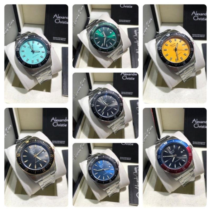 JAM TANGAN PRIA ORIGINAL ALEXANDRE CHRISTIE 6676/ AC6676 OUTOMATIC