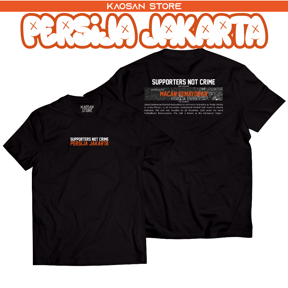 Kaos Persija Jakarta Jakmania Jakarta Football