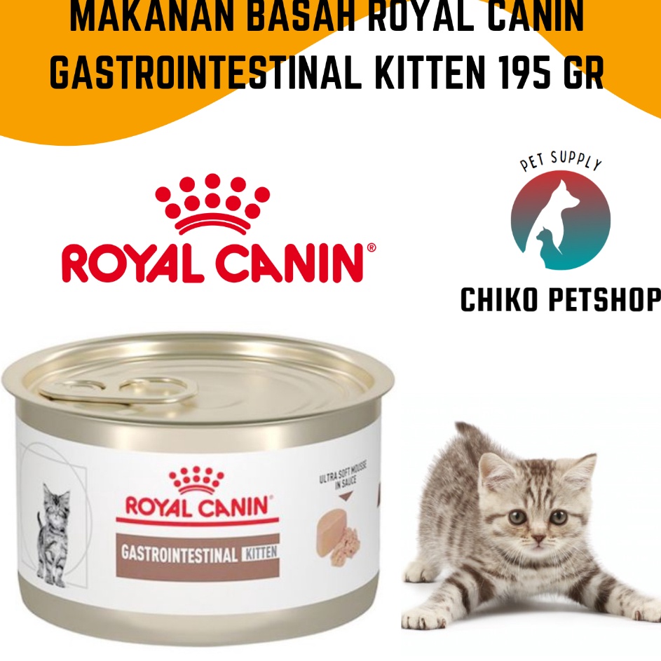 Spesial Terkini  Royal Canin GastroIntestinal Kitten Wetfood Kaleng 195 gr