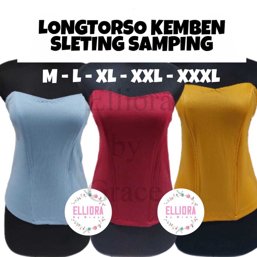 Jangan Ketinggalan order Seri Warna A Longtorso Tulang Sleting Samping Kemben  Kamisol  Bustier  Inn