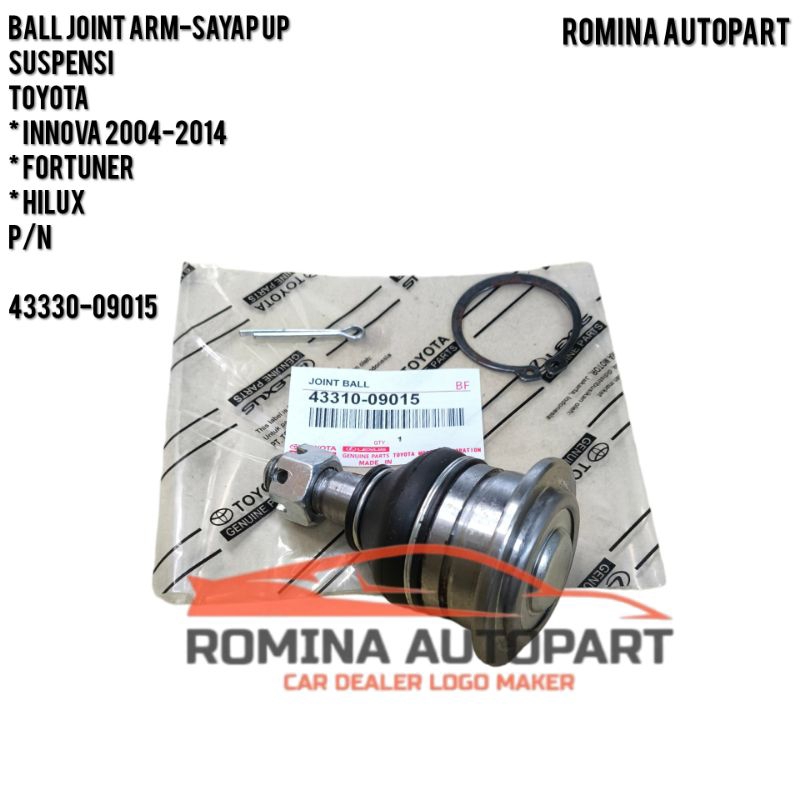 BALL JOINT UPPER ARM ATAS TOYOTA INNOVA 2004-2014 FORTUNER HILUX ORIGINAL