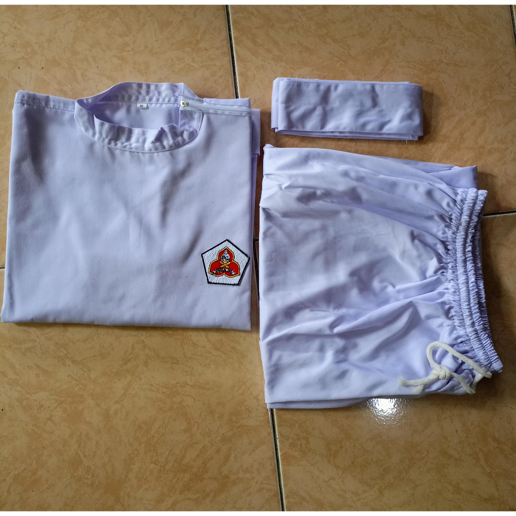 Baju Silat Perisai Diri, Seragam Silat Perisai Diri, Baju Silat Perisai Diri Putih, Baju Silat Kudus