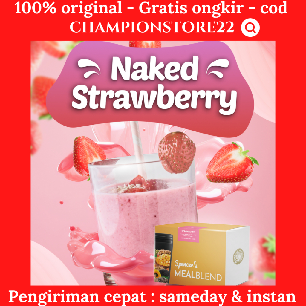 

SPENCERS MEALBLEND STRAWBERRY Spencer Meal Blend Multigrain Slimming Minuman Pelangsing Diet Enak