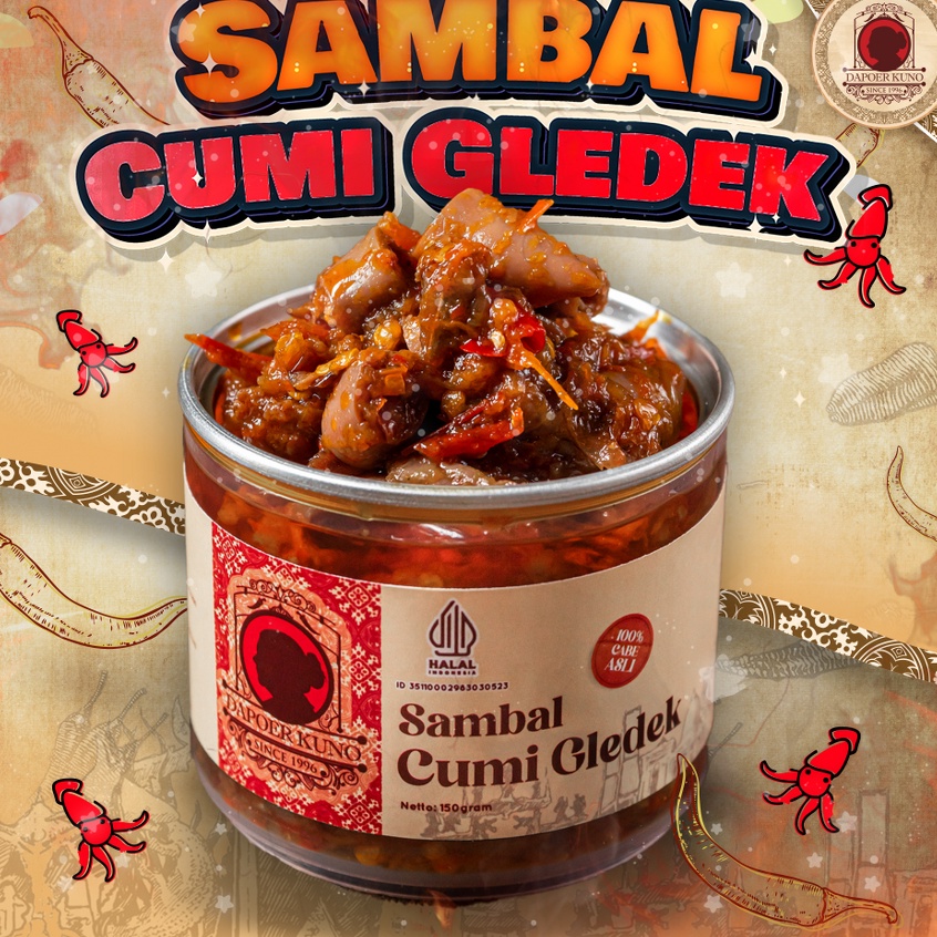 

PRODUK HDDW7 Dapoer Kuno Sambal Cumi Gledek 15gr N7R