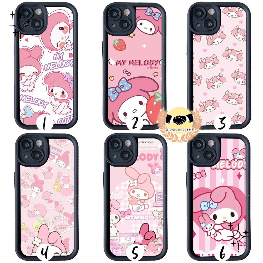 SOFTCASE SILIKON CASE CASING MATTE ROSE - CASING HP MY MELODY FOR SAMSUNG OPPO VIVO XIAOMI REALME IN