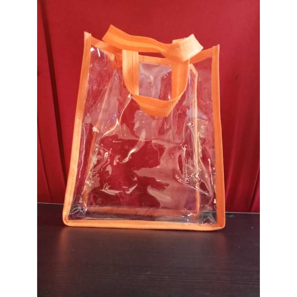 Tas mika souvenir / tas pvc mika bening