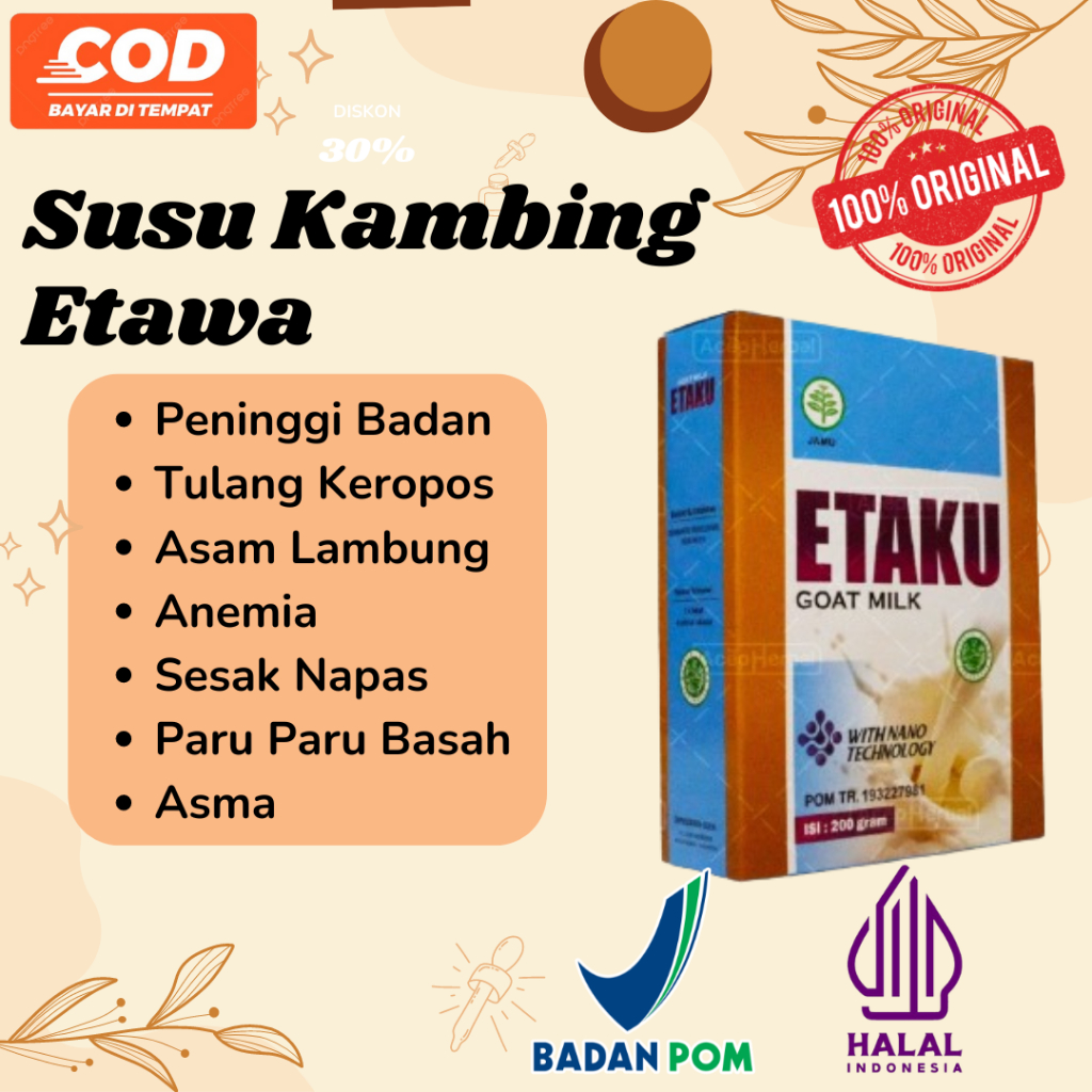 

Susu Bubuk Kambing Etawa ETAKU Goat Milk Baik Untuk Kesehatan Tubuh