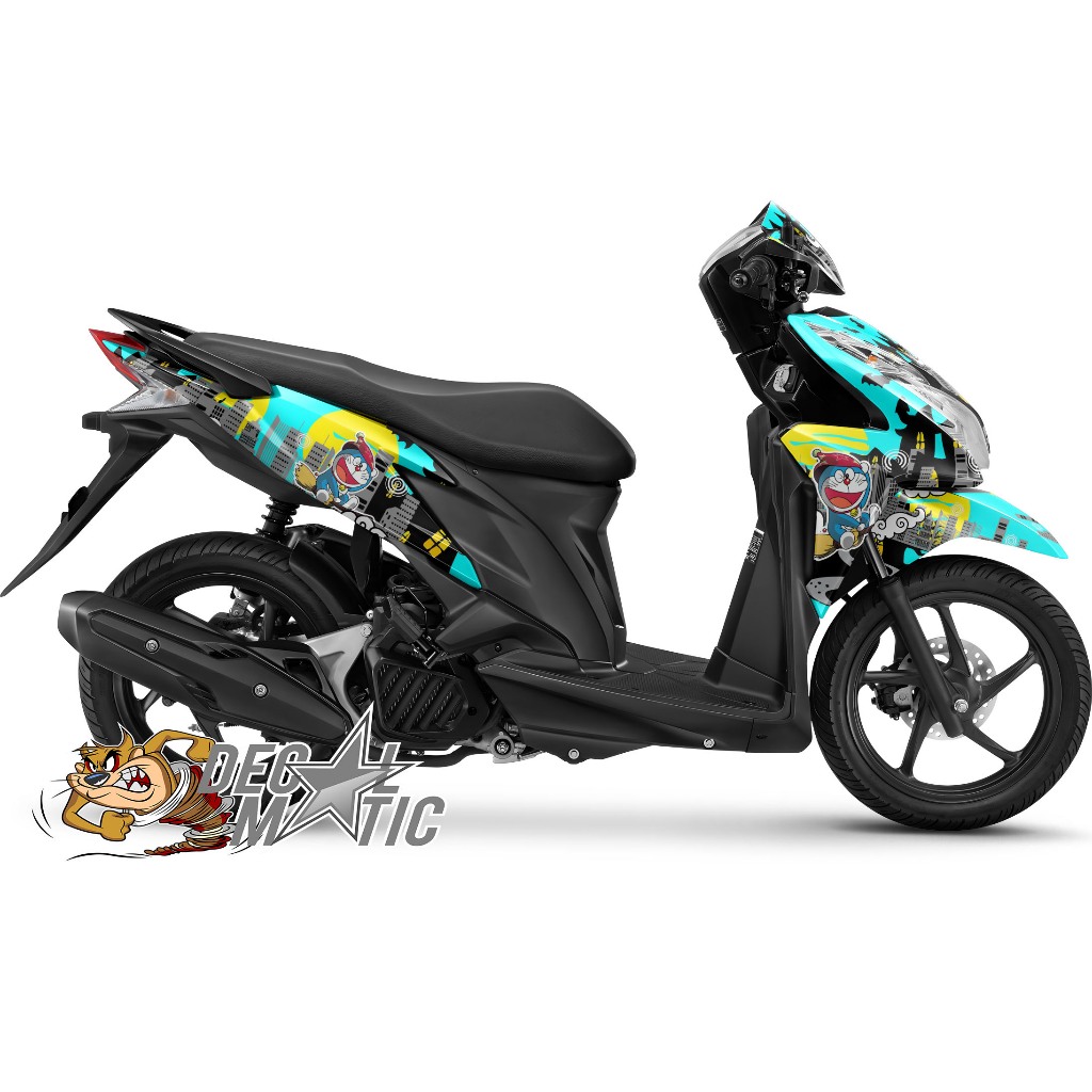 Decal Vario Techno 125 Full Body - Stiker Full Body Honda Vario 125 Old Techno 125- Doraemon 2