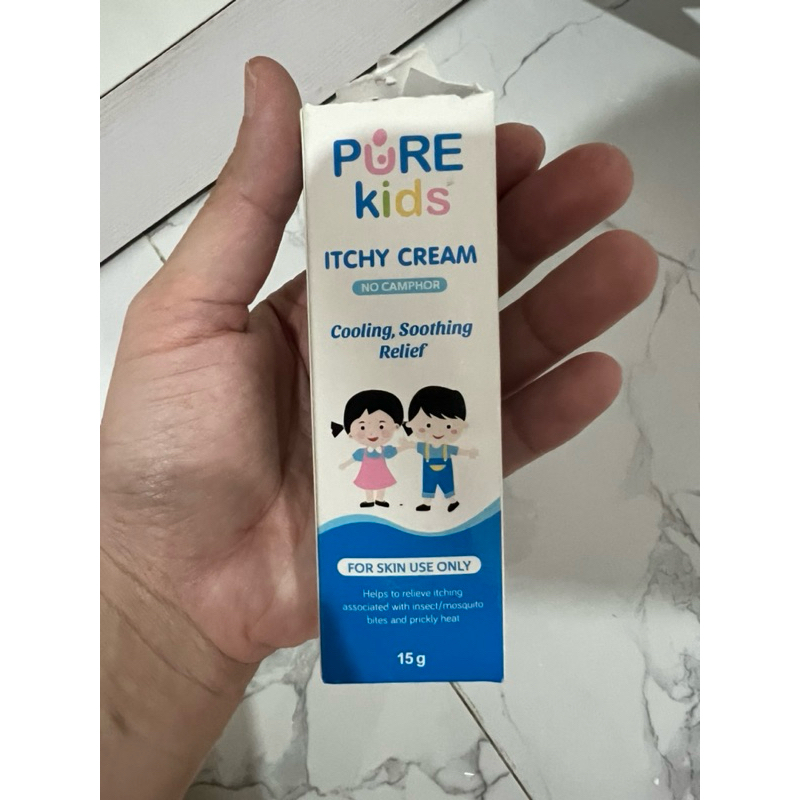pure itchy cream bayi krim anti gatal nyamuk pure warming oil untuk bayi
