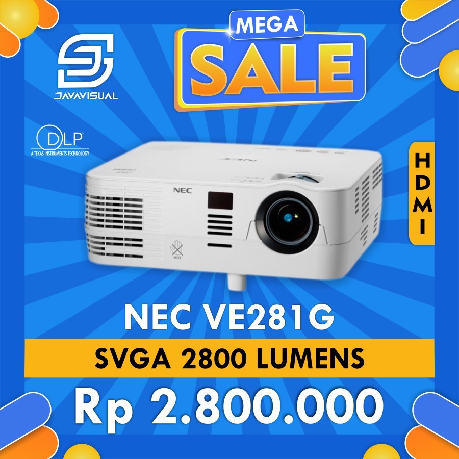 [JaVis] Proyektor NEC VE281X XGA 2800 LUMENS DLP HDMI - Proyektor Second