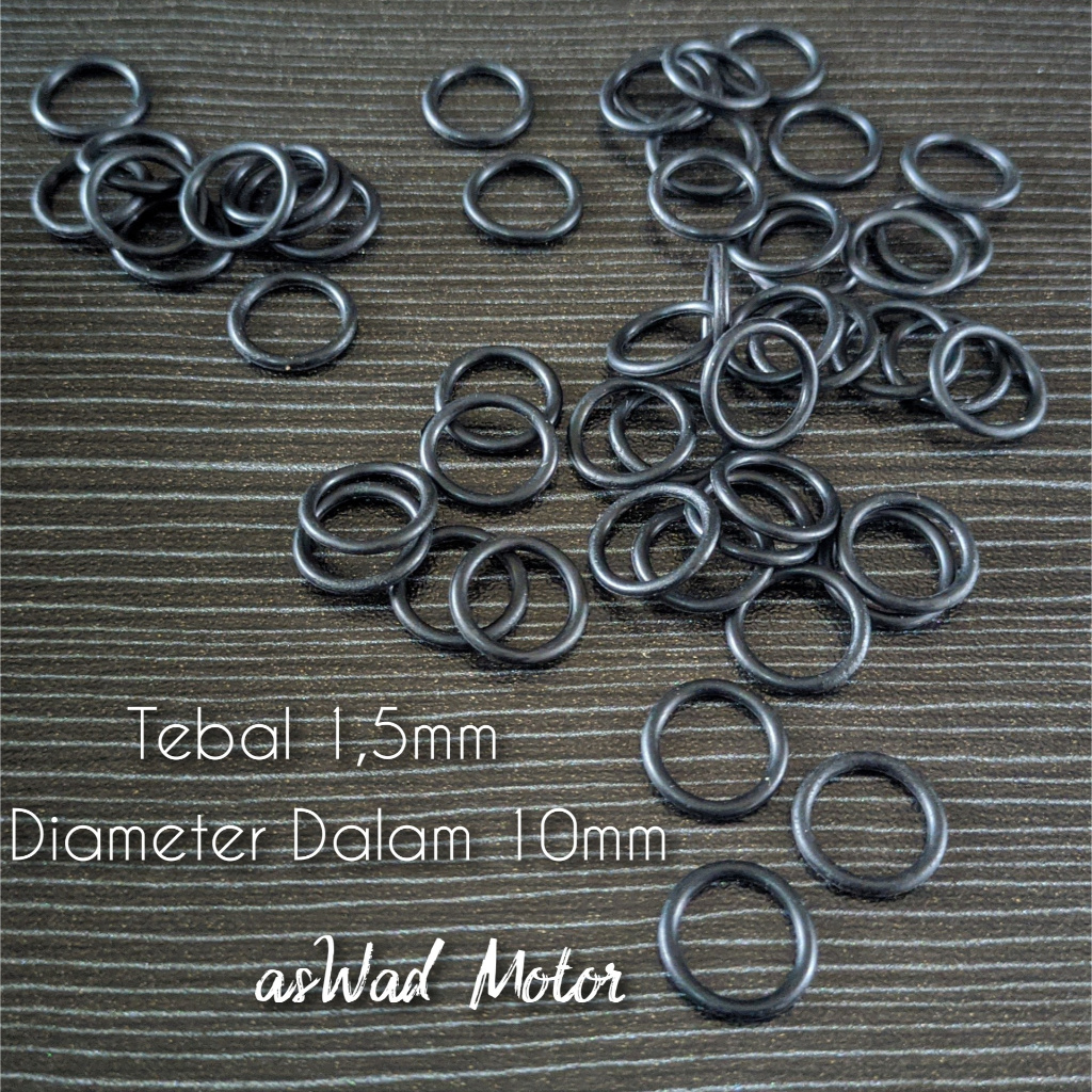 (10pcs) Oring Diameter 10mm / O ring sil karet diameter 10mm