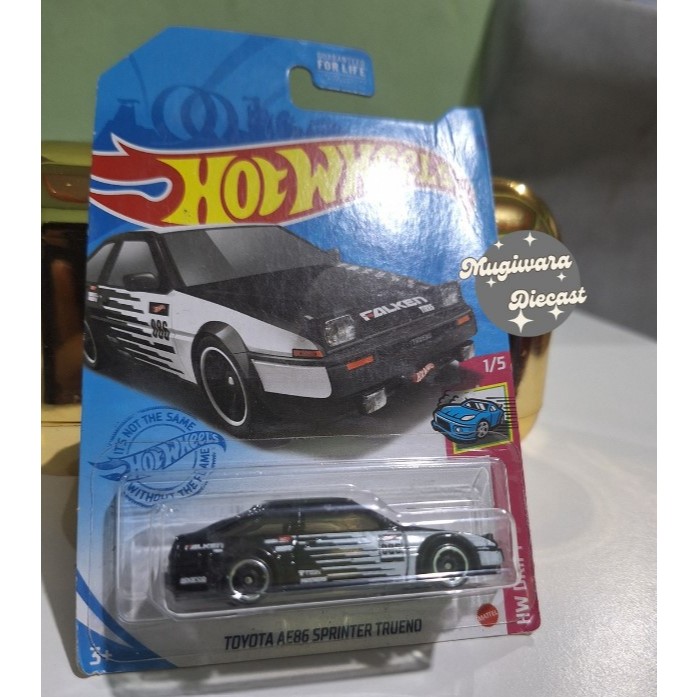 Hot Wheels TOYOTA AE86 SPRINTER TRUENO FALKEN Hitam