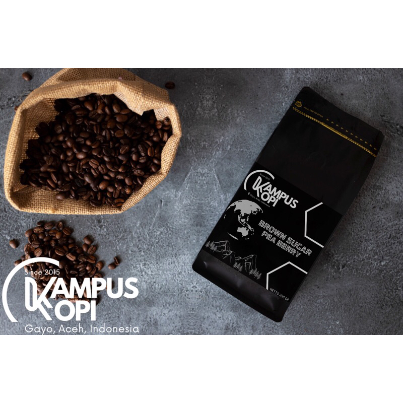 

KAMPUS KOPI ARABIKA GAYO BROWN SUGAR PEA BERRY 500 gram