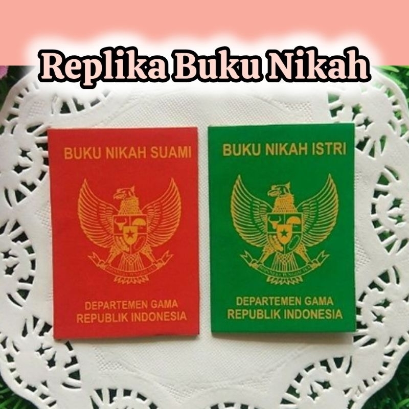 

Replika buku nikah wedding kertas